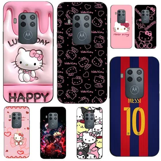 Capa De Telefone Personalizada Motorola Moto One Zoom @ 10036 Gato Fofo De Desenho Animado Engraçado Personagens Felinos