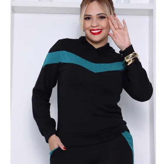 ROUPA DE FRIO CONJUNTO FEMININO LANZINHA OPTIMO PARA ESTAÇOES AMENA CONJUNTO COM DETALHE