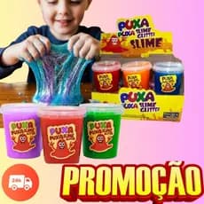 SLIME GLITTER 50 UNIDADES POTE DE 180G - PERFEITO PARA PERSONALIZAR, FESTAS