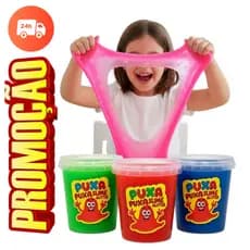 SLIME GLITTER 3 OU 6 UNIDADES POTE MAIOR - PERFEITO PARA PRESENTES, PROMOÇÃO E QUALIDADE