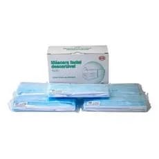 Máscara descartável BYD proteção facial Tripa caixa c/200 unid. (AZUL)