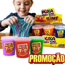 SLIME COM GLITTER 4 CAIXAS DE 180G CADA (48 UNIDADES)