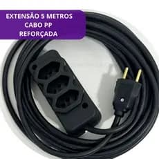 5 metros Extensão Reforçada cabo PP 2,5 mm 110/227V
