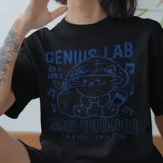 Camiseta Camisa BTS Min Yoongi Cat Suga Algodão Unissex - Promoção