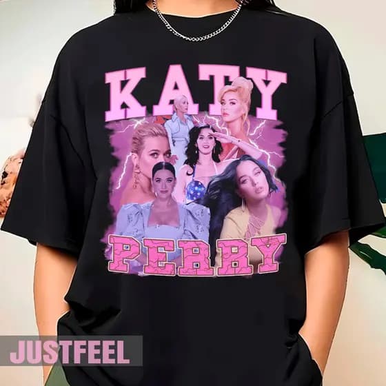 Camiseta Unissex Algodão Katy Perry 90's  T-shirt Vintage Camisa - Promoção
