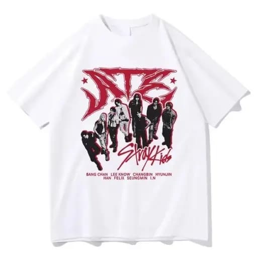 Camiseta Camisa l Lançamento Unissex Em Algodão Stray Kids ATE.