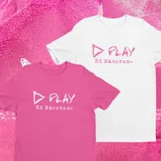 CAMISETA ED SHEERAN PLAY 100% ALGODÃO