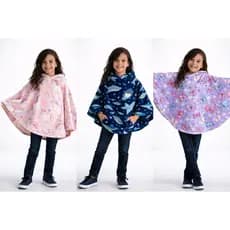 Poncho Infantil Menina 2 ao 10 Casaco de Inverno Confortável Promoção
