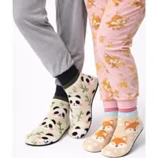 Meias térmicas Unisex Modelo Sapatilha de Soft Estampas 3D Adulta Varias Estampas