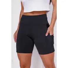 Shorts Bermuda Com Bolso Lateral Shorts Treino Meia Coxa