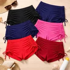 Kit 2 Biquíni Sunquíni Shorts Cordinha Lateral Moda Praia