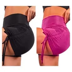 2 Shortinhos Cordinha Lateral Shorts de Academia Treino Academia