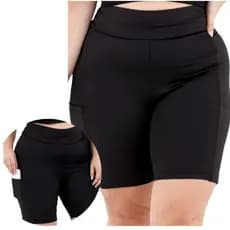 Bermuda Bolso Lateral Plus Size Treino Academia