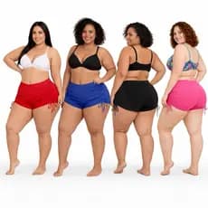 Shortinho Sunquíni Biquíni Cordinha Praia Plus Size  Academia
