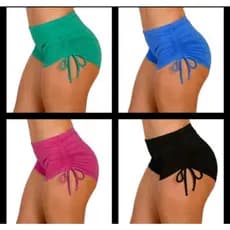Kit 2 Shorts Cordinha Feminino Calcinha Praia