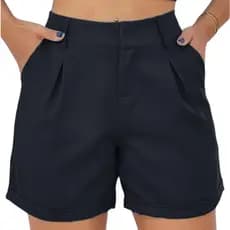 Kit 2 Shorts Alfaiataria Meia Coxa Feminino