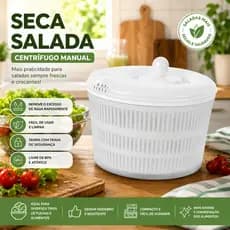 Centrífuga De Salada Secador Verduras Manual 4,5 Litros