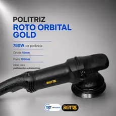 Politriz Roto Orbital Gold 15mm 780W 220V Profissional Estética Automotiva