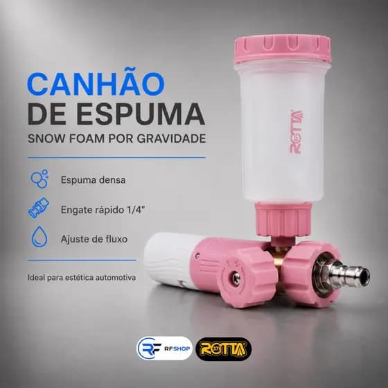 Snow Foam Gravity Rotta 376 Canhão de Espuma Lavadora Alta Pressão