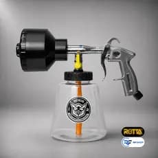 Pistola Tornador Shampoozeira Pneumática 1L para Limpeza Automotiva com Controle de Espuma