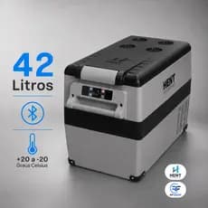 Geladeira Portátil Automotiva 42L Quadrivolt Freezer Carro Caminhão Viagens Camping