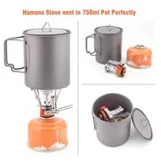 Mini Fogareiro Portátil Automatico P/ Uso Com Gas P/ Camping Pesca