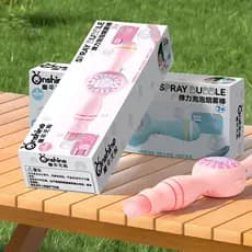 Brinquedo Bolha Fumaça Varinha Máquina De Fazer Bolhas Recarregável USB
