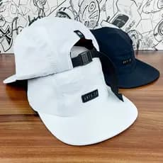 Kit Bonés Aba Reta 5 Five Panel Fitão Strapback Anth Co Original Premium Skatista Preto Branco Skate Streetwear Hip Hop