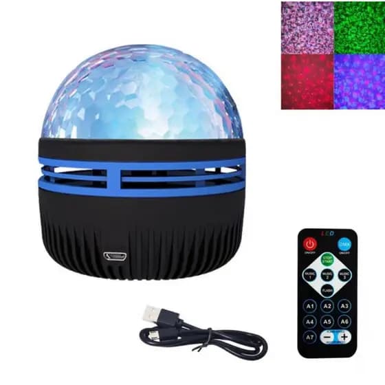 Projetor De Luz Noturna De Para Galáxia Luz Noturna Estrelada Luminária Projetor Música controle Lâmpada Do Quarto