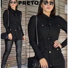 Jaqueta feminina Parka Blusa de frio Bengaline Moda Casual