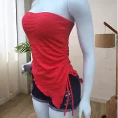 Blusa Bata Assimétrica Bojo Chic Tomara Que Caia Canelado Moda Blogueira Tendencia Roupa feminina