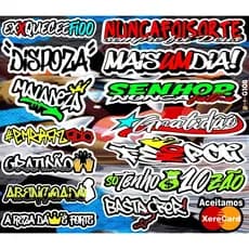 1 Super Cartela - Caderno - Moto - Carro - Bicicleta - Caminhão - Modelo G108