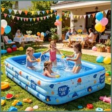 Piscinas Infláveis Para Adultos , Quintal , Jogo Aquático , Piscina Familiar Meninos , Meninas , Adolescentes , Verão ,