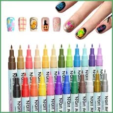 Caneta Marcadora De Unhas 24 Cores , Ferramentas De Manicure Para Salão De Beleza , Secagem Rápida , Pontilhadora Viagen