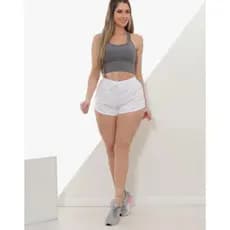 Short feminino tactel short praia moda praia primavera verão shortinho