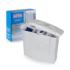 Caixa Descarga Acoplada Universal Plástica Vaso Sanitário 6L Astra Branco Botão Regulável Banheiro