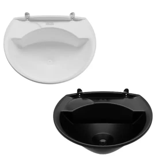 Pia Lavatório Gabinete Plástico Astra Banheiro Lavabo 36x28 3,8L Compacto Resistente PVC