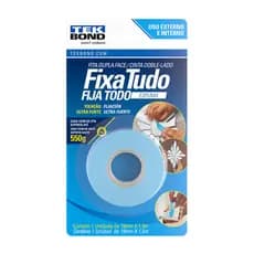 Fita Dupla Face Espuma Fixa Tudo Tekbond 19mm x 1,5m Blister Ultra forte Multiuso