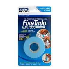 Fita Dupla Face Espuma Fixa Tudo Tekbond 24mm x 1,5m Blister Ultra forte Multiuso