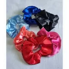 kit20un. Scrunchies - Xuxinhas rabicó Laço de Cabelo em Cetim anti frizz.