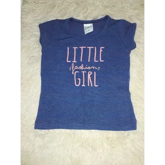 camiseta  infantil menina confortável moderna tamanho 01