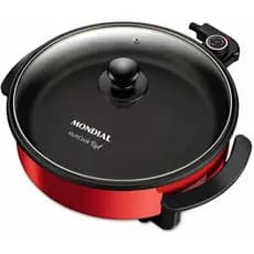 Panela Elétrica Grill Antiaderene Mondial Redonda Multicook PE-28