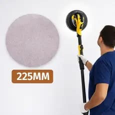 Kit 10 Discos De LIxa Abrasivo Telado 225MM Massa Corrida Gesso Drywall Madeira Metal