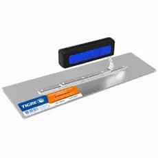 Desempenadeira Aço Inox Tigre 12cmx35cm Cabo Aberto Massa Corrida Massa Acrílica Gesso Pedra Natural Grafiato Efeitos