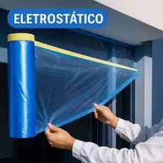 Kit Filme De Mascaramento Eletrostático Com Fita MaskPro Uso Geral