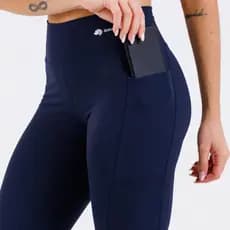 Legging Feminina Poliamida Premium Academia Corrida Cintura Alta Com Bolso Não Transparente