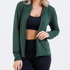 Jaqueta Feminina Dry Fit Academia Fitness Leve Respirável Proteção UV Confortável Premium