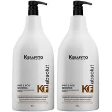 Kit 2 Shampoo Absolut Kerafyto Profissional De 2.5 Litros Para Lavatórios, Rende Mais De 180 Aplicações