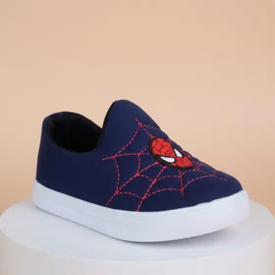 Tênis infantil Calce Facil Menino Masculino Personagem Homem Aranha Sola Reta