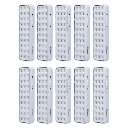 Kit 10 Luminária De Emergência Autônoma De Led 30l Intelbras